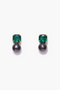 Josephine Earrings Emerald Crystal