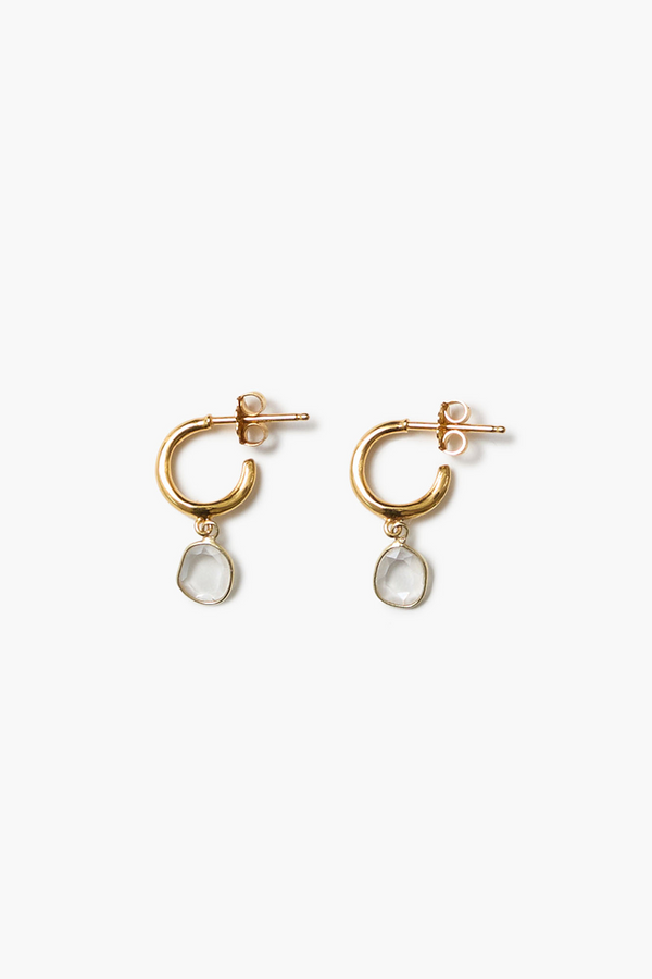 Mirage Hoop Earrings Yellow Gold