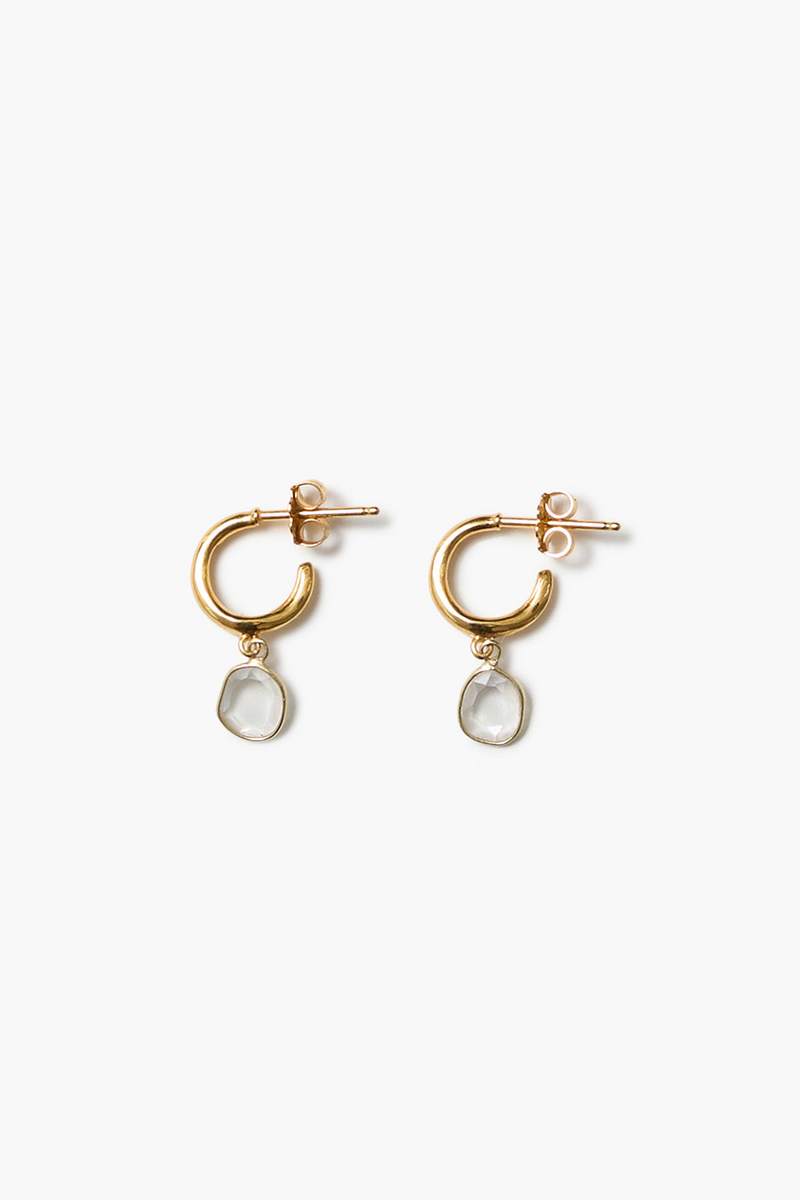 Mirage Hoop Earrings Yellow Gold