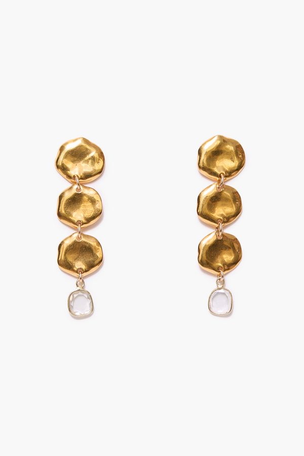 Mirage Coin Earrings Yellow Gold