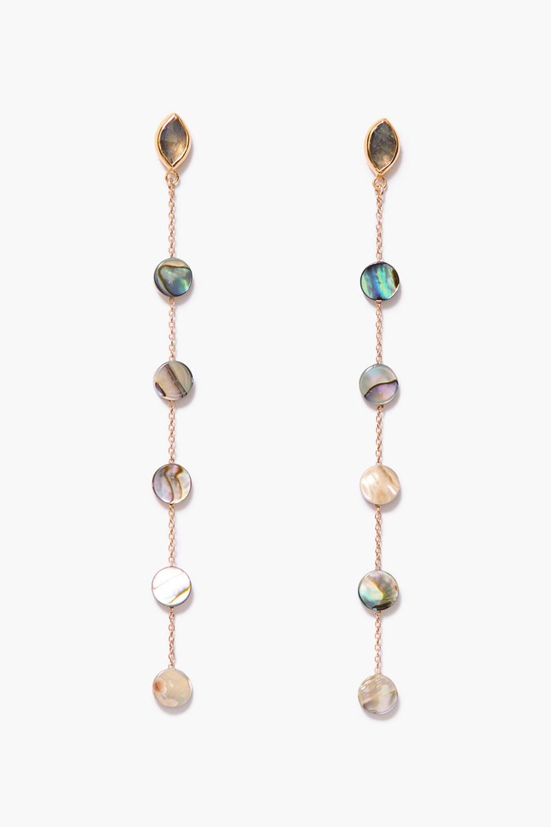 Gwen Tiered Earrings Abalone
