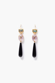 Scarab Earrings Multi