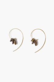 Wire Thread Earrings Abalone