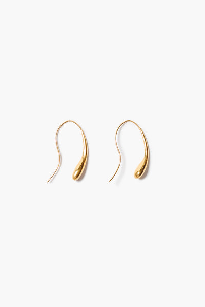 Serpentine Earrings Yellow Gold