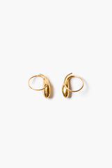 Serpentine Coil Earrings Yellow Gold