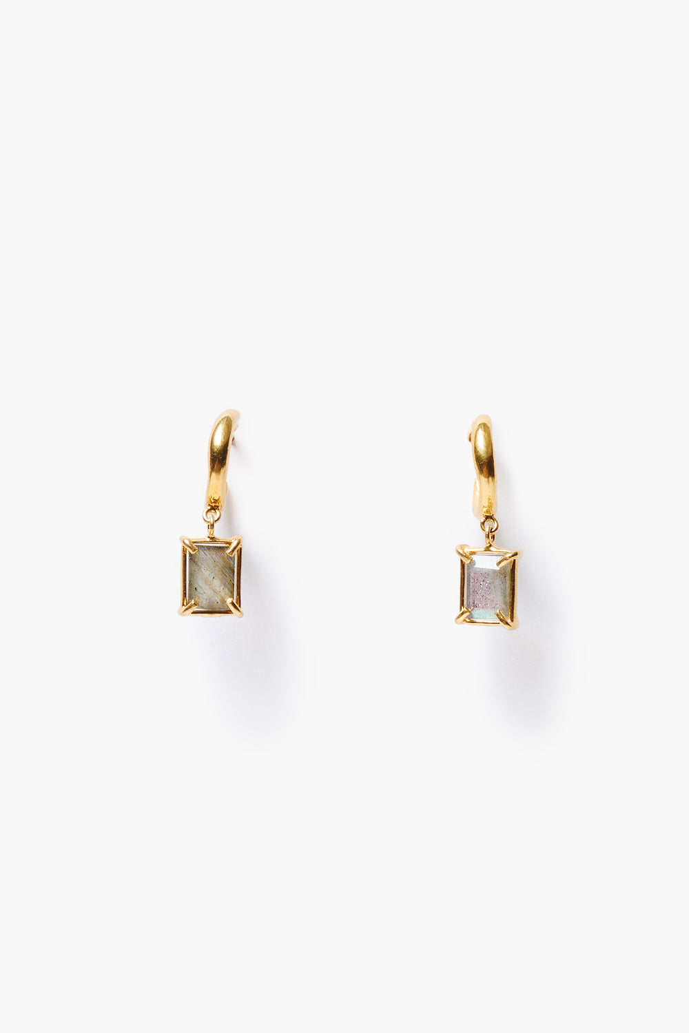 Tabby Hoop Earrings Labradorite