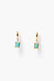Tabby Hoop Earrings Turquoise