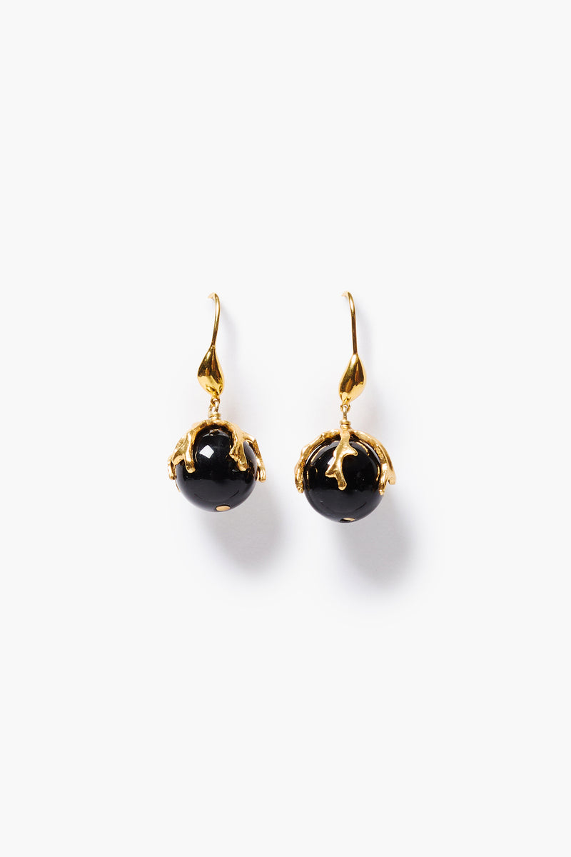 Coral Crown Earrings Onyx