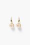 Caspia Drop Earrings White Pearl