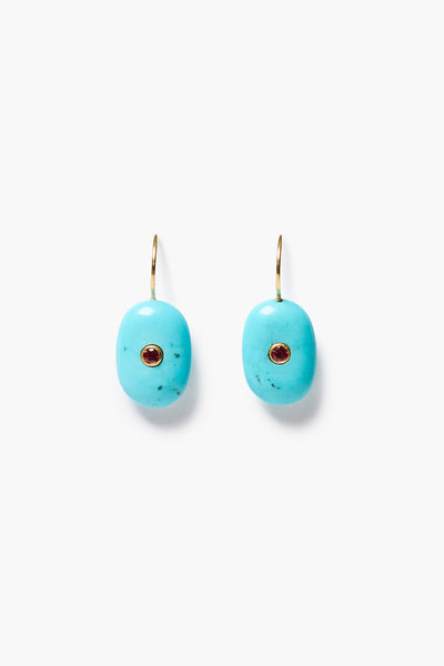 Stone Drop Earrings Turquoise