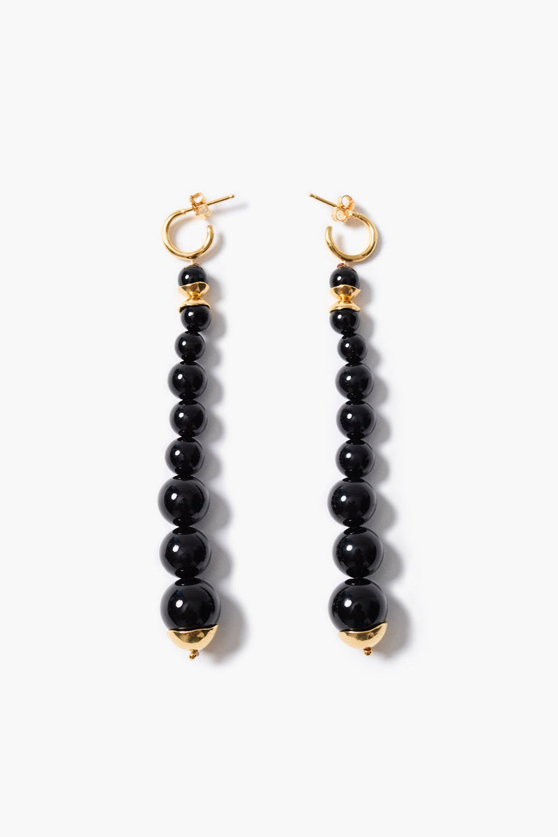 Bell Tower Earrings Black Onyx