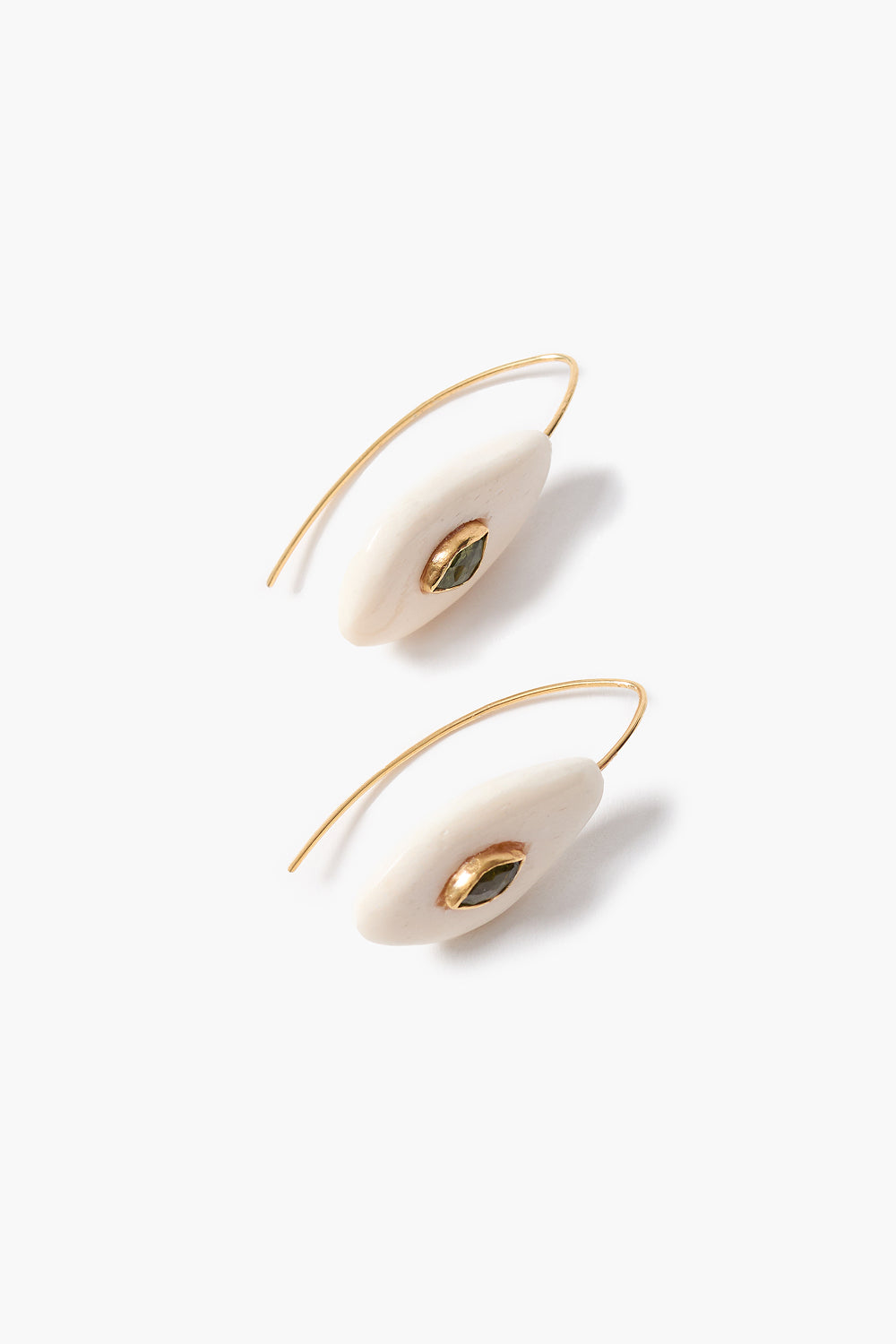 Pebble Earrings Peridot