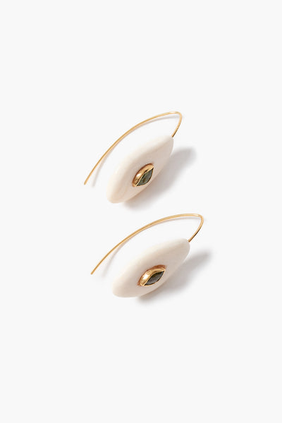 Pebble Earrings Peridot