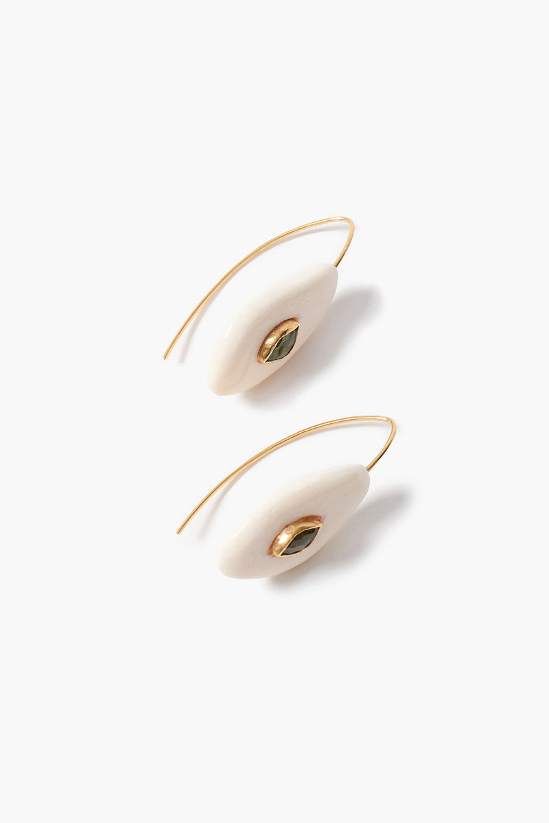 Pebble Earrings Peridot