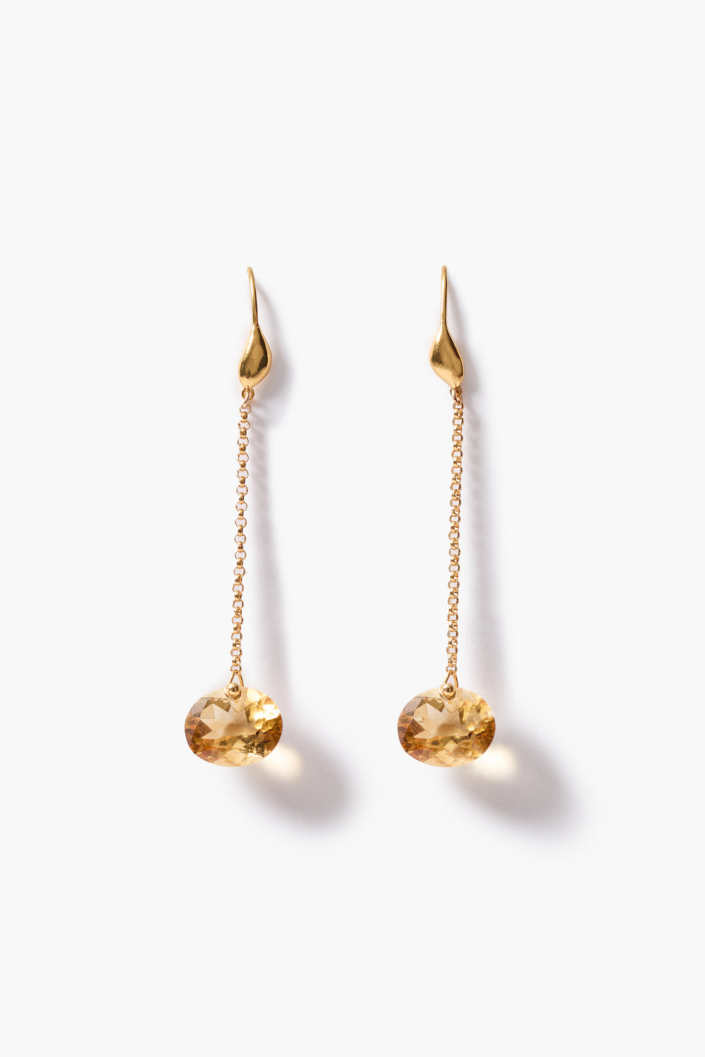 Camille Drop Earrings Citrine