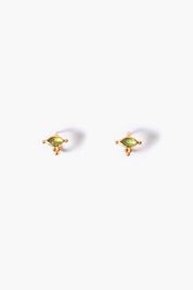 Della Stud Earrings Peridot