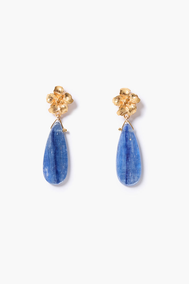 Hibiscus Drop Earrings Kyanite