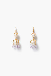 Two Tier Lark Drip Earrings Pearl