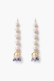 Something Blue Lark Drip Earrings Pearl