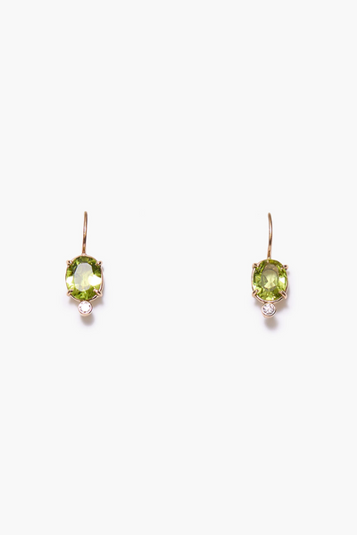 Mini Chapel Earrings Peridot