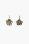 14k Plumeria Earrings Abalone