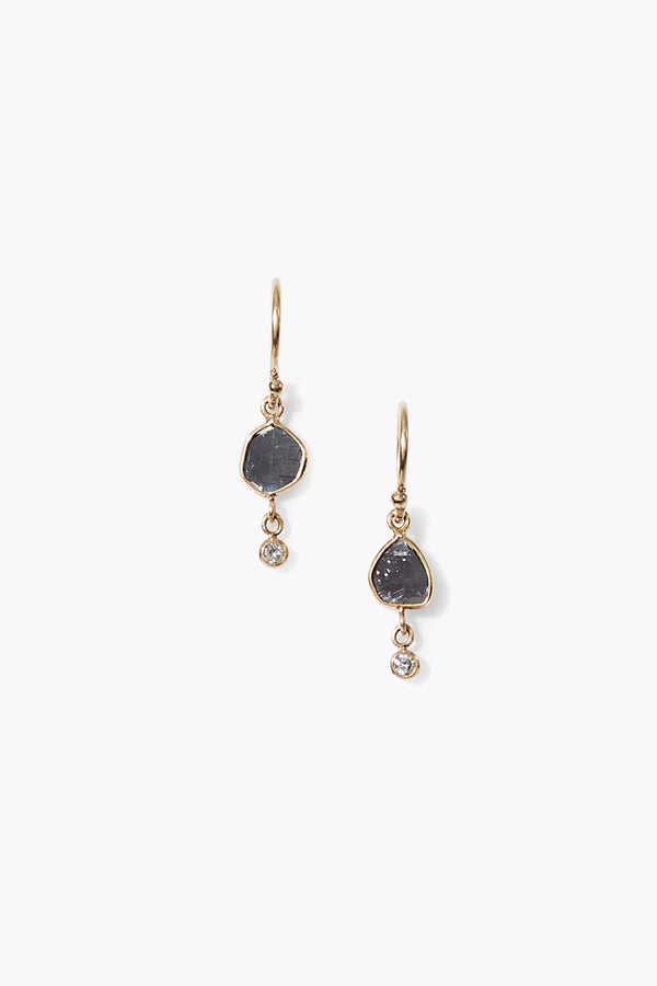 14k Annalise Earrings Black Diamond