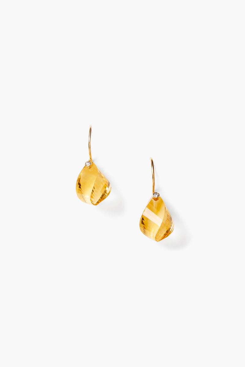 14k Coronet Earrings Citrine