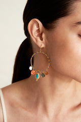 Chiara Hoop Earrings Multi