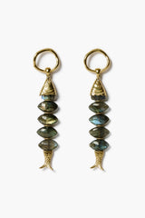 Orris Earrings Labradorite