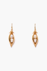 Peapod Earrings Gold