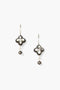 Clover Drop Earrings Black MOP