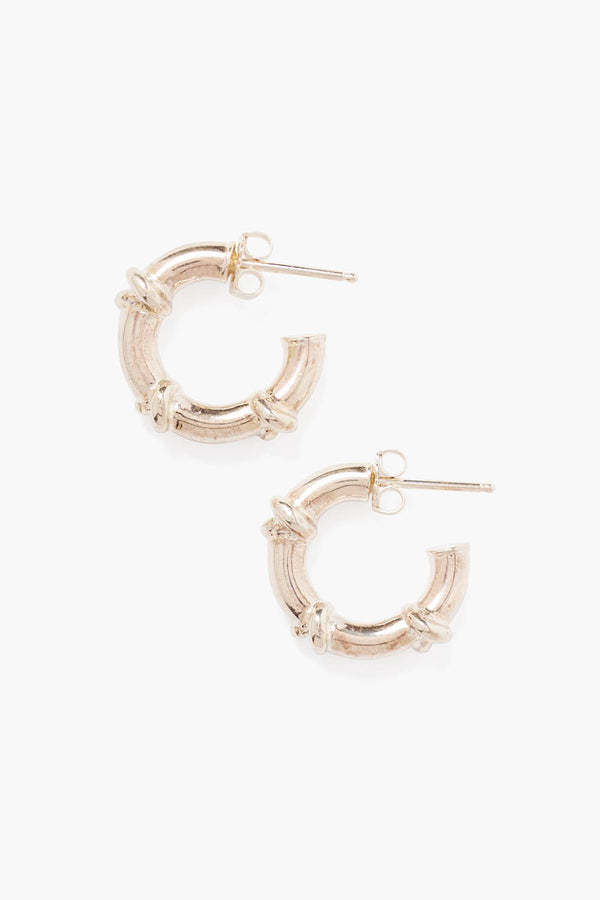 Sailor Puffy Hoops Silver