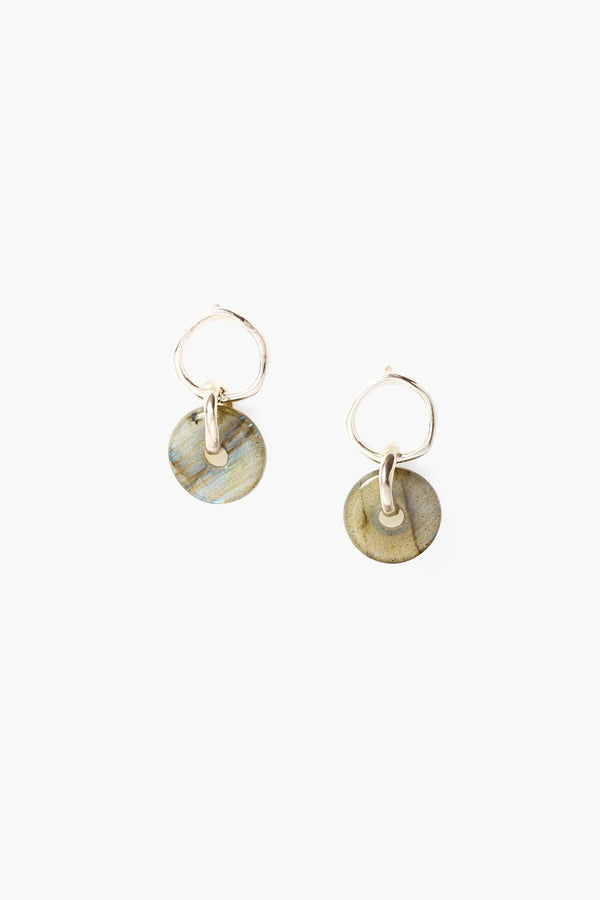 Tova Hoop Earrings Labradorite