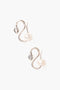 Cobra Pearl Earrings Silver