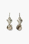 Frog Drop Earrings Smoky Quartz