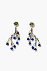 Branch Earrings Peridot Mix