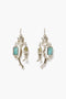 Mini Koi Chandelier Earrings Silver Mix