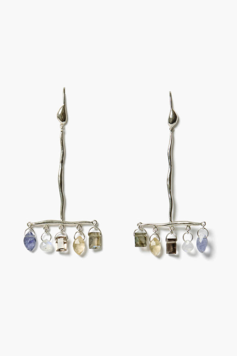 Diana Earrings Silver Mix