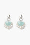 Luna Arc Earrings Aquamarine