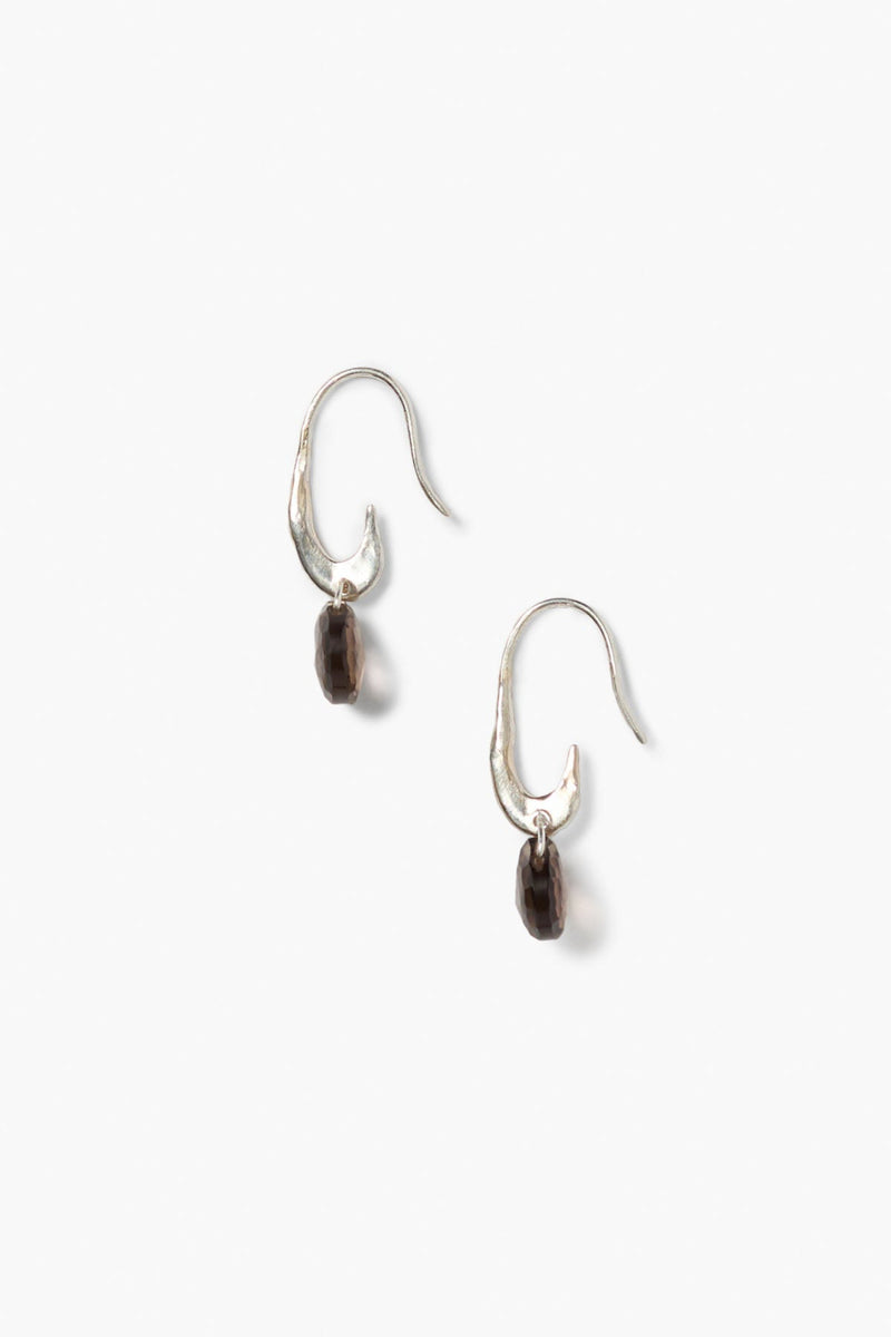 Gala Crescent Earrings Mini Smoky