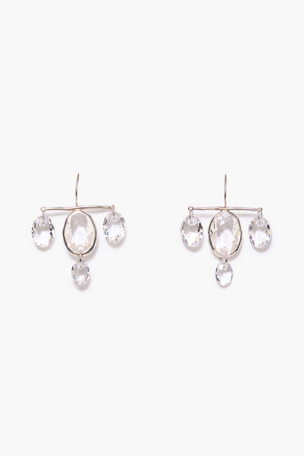 Caroline Earrings Clear Crystal