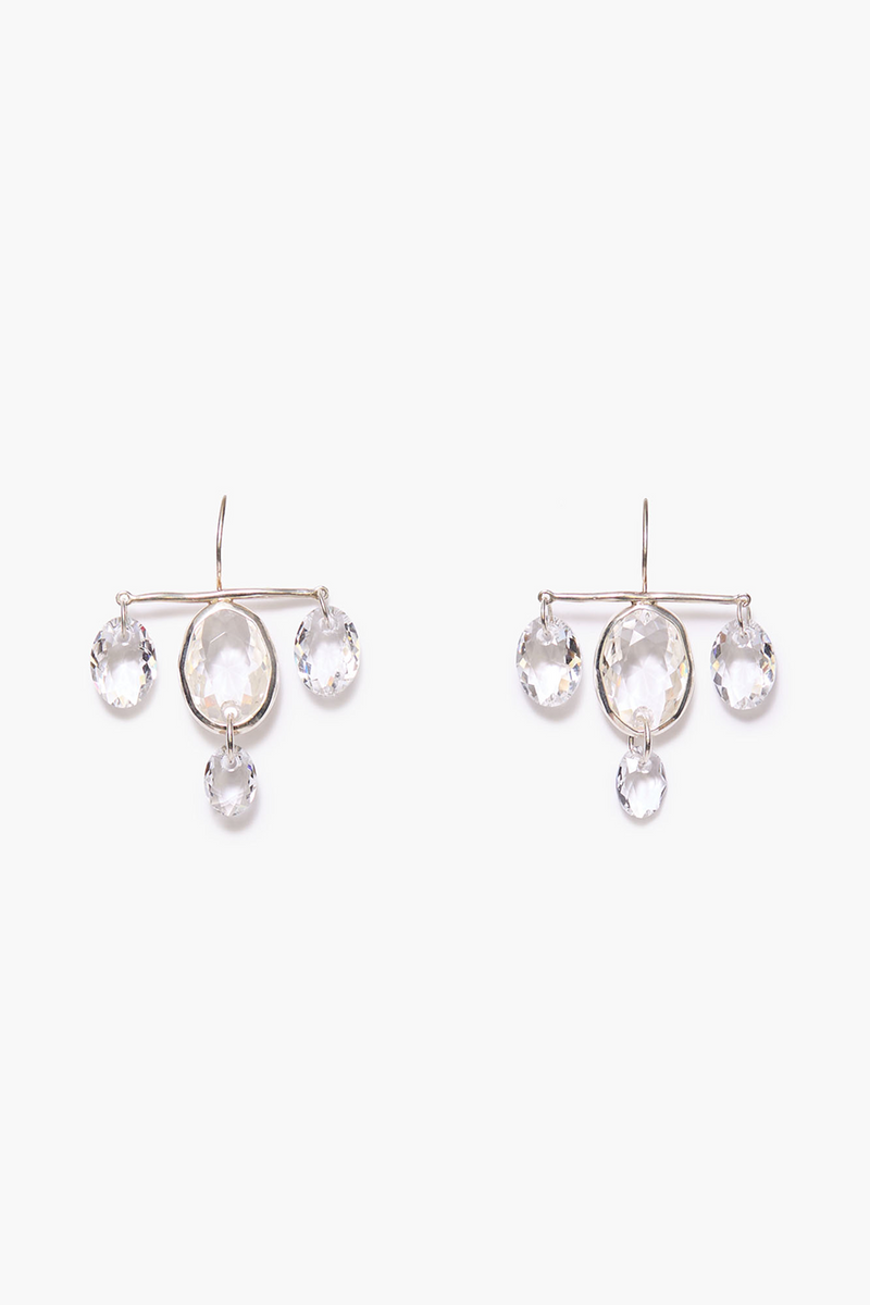 Caroline Earrings Clear Crystal