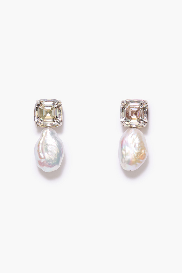 Josephine Earrings White Pearl