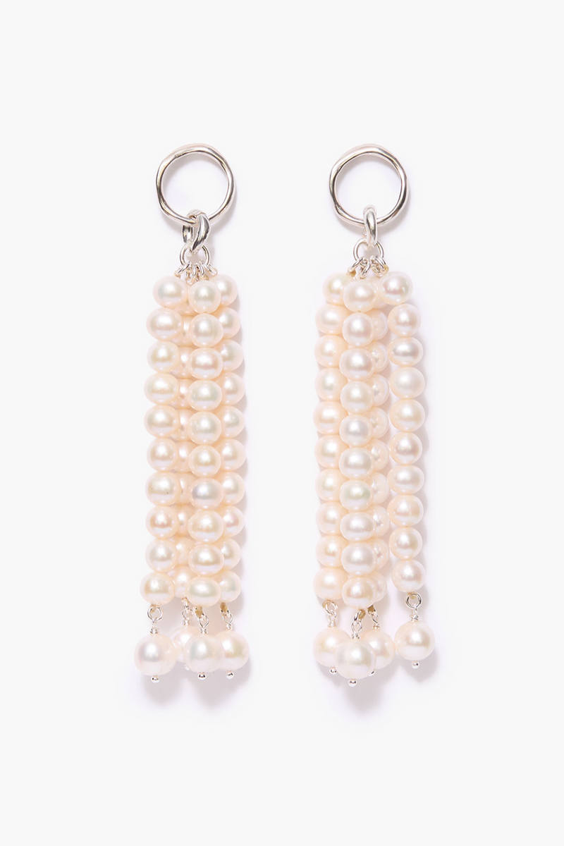 Pampille Earrings White Pearl