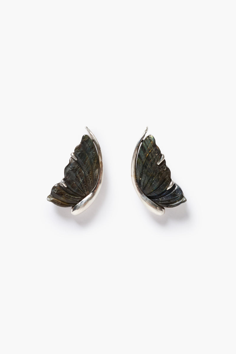 Butterfly Earrings Labradorite
