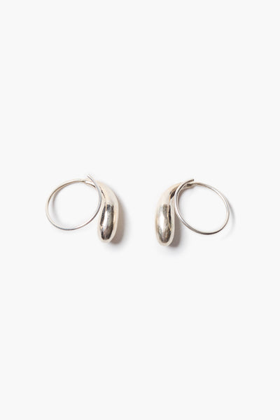 Serpentine Coil Earrings Silver