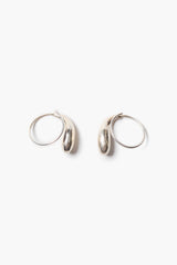 Serpentine Coil Earrings Silver