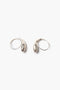 Serpentine Coil Earrings Silver