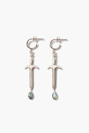 Dagger Earrings Labradorite