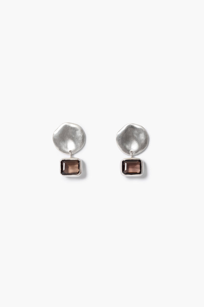 Bastion Earrings Smoky Quartz